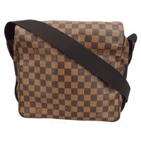 Louis Vuitton Naviglio Handbag Damier Brown Canvas Shoulder Bag Bag (Pre-Loved)