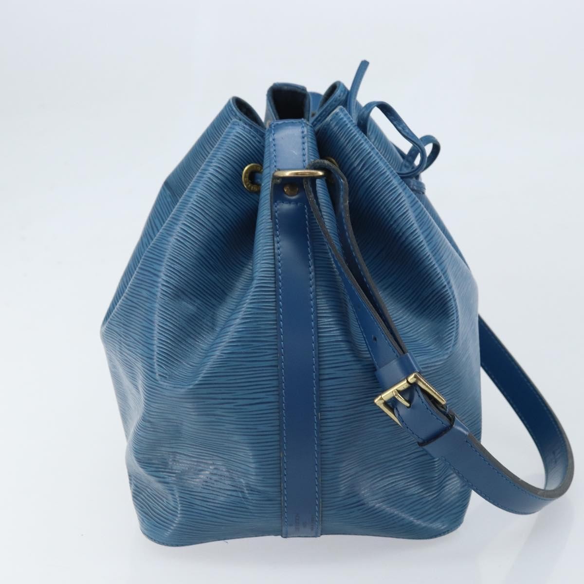 Louis Vuitton Petit Noe Handbag Epi Leather Blue Leather Shoulder Bag Bag (Authentic Pre-Loved)