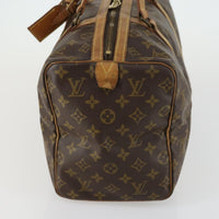 Louis Vuitton Sac Souple Handbag Monogram Canvas Brown Canvas Travel Bag Bag (Authentic Pre-Loved)