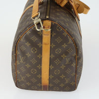 Louis Vuitton Keepall Bag Monogram Canvas Brown Canvas Travel Bag Bag (Pre-Loved)