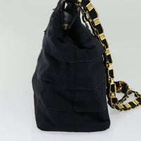 Salvatore Ferragamo Vala Shoulder Bag Canvas Navy Canvas Shoulder Bag Bag (Authentic Pre-Loved)