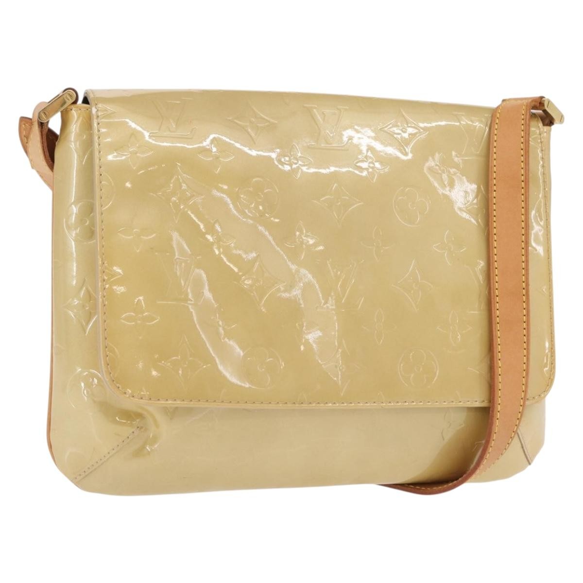 Louis Vuitton Thompson Street Handbag Monogram Vernis Beige Patent_Leather Shoulder Bag Bag (Authentic Pre-Loved)