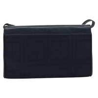 Burberry Flap Shoulder Bag Canvas Navy Canvas Shoulder Bag Bag (Authentic Pre-Loved)