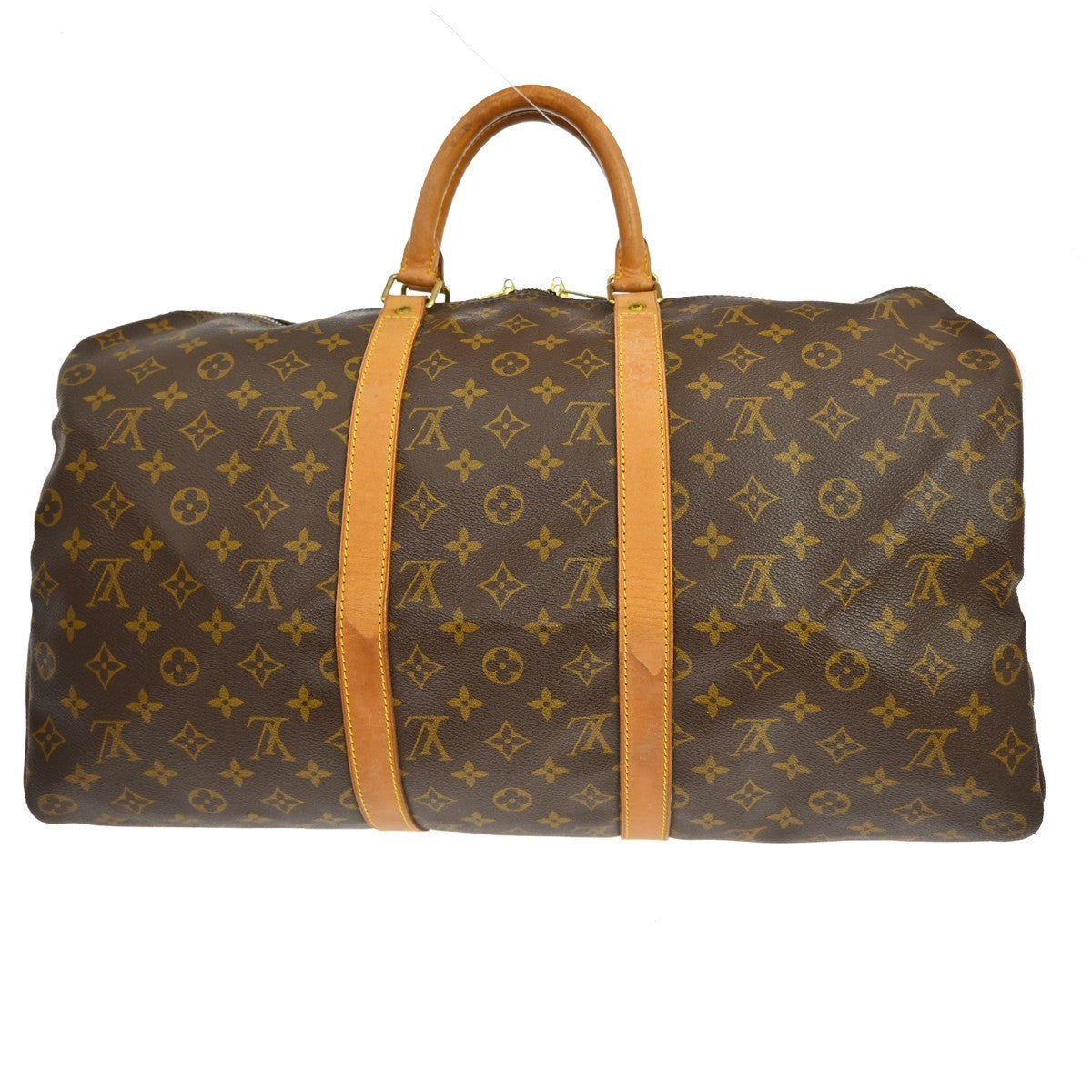 Louis Vuitton Louis Vuitton Keepall Bag Monogram Canvas Brown Canvas Travel Bag Bag (Pre-Loved)
