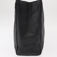 Salvatore Ferragamo Vala Tote Leather Black Leather Tote Bag Bag (Authentic Pre-Loved)