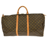 Louis Vuitton Keepall Bag Monogram Canvas Brown Canvas Travel Bag Bag (Pre-Loved)