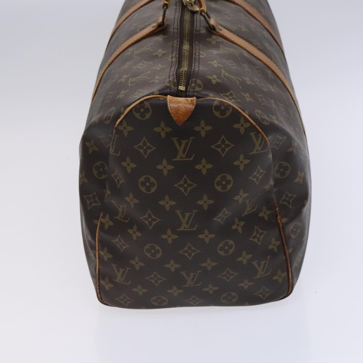 Louis Vuitton Keepall Bag Monogram Canvas Brown Canvas Travel Bag Bag (Authentic Pre-Loved)
