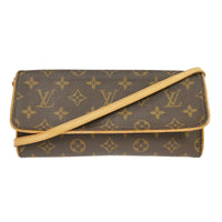 Louis Vuitton Twin Handbag Monogram Canvas Brown Canvas Clutche & Pouche Bag (Pre-Loved)