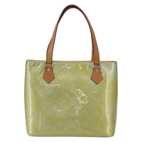 Louis Vuitton Houston Handbag Monogram Vernis Green Patent_Leather Tote Bag Bag (Authentic Pre-Loved)