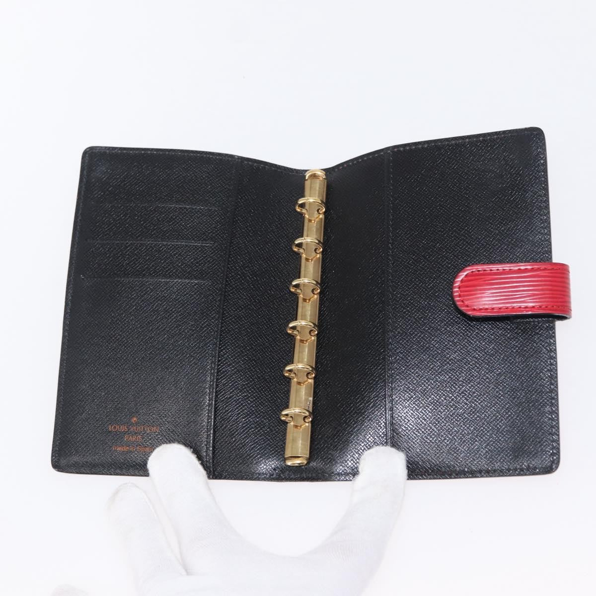 Louis Vuitton Agenda Cover Epi Leather Red Leather Wallets Accessory (Pre-Loved)