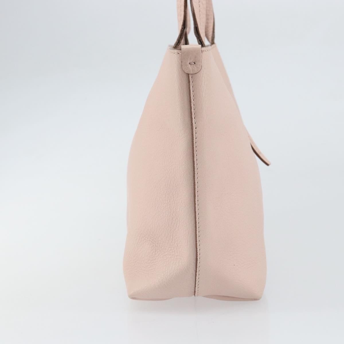 Salvatore Ferragamo Gancini Tote Leather Pink Leather Tote Bag Bag (Authentic Pre-Loved)