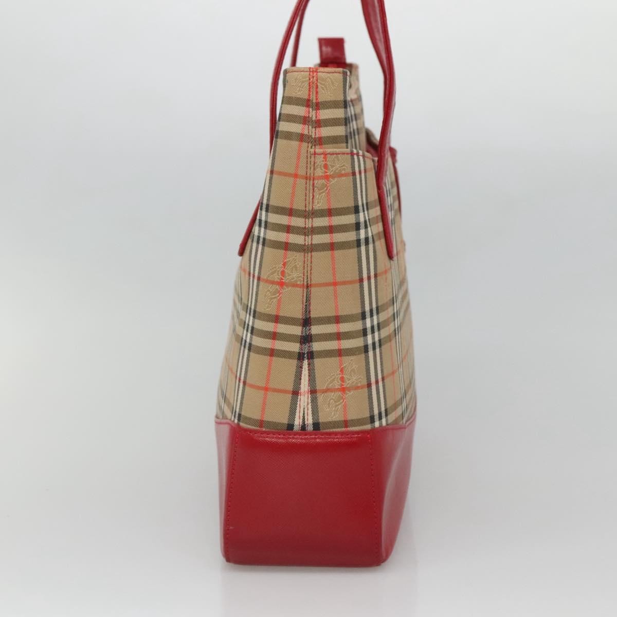 Burberry Nova Check Tote Canvas And Leather Beige Canvas Tote Bag Bag (Authentic Pre-Loved)
