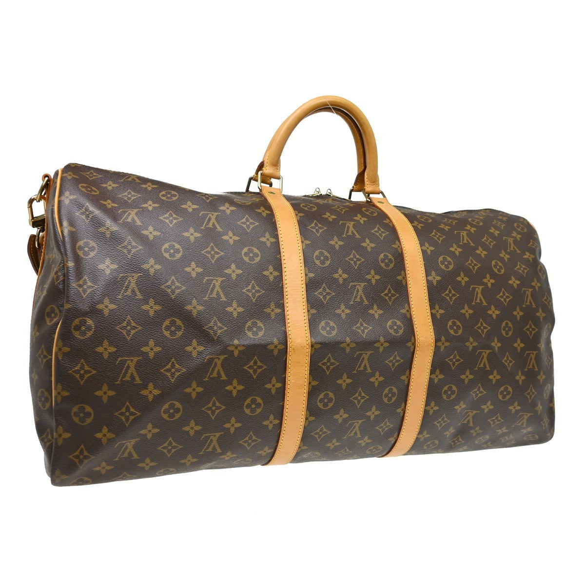 Louis Vuitton Louis Vuitton Keepall Bandouliere Bag Monogram Canvas Brown Canvas Travel Bag Bag (Authentic Pre-Loved)