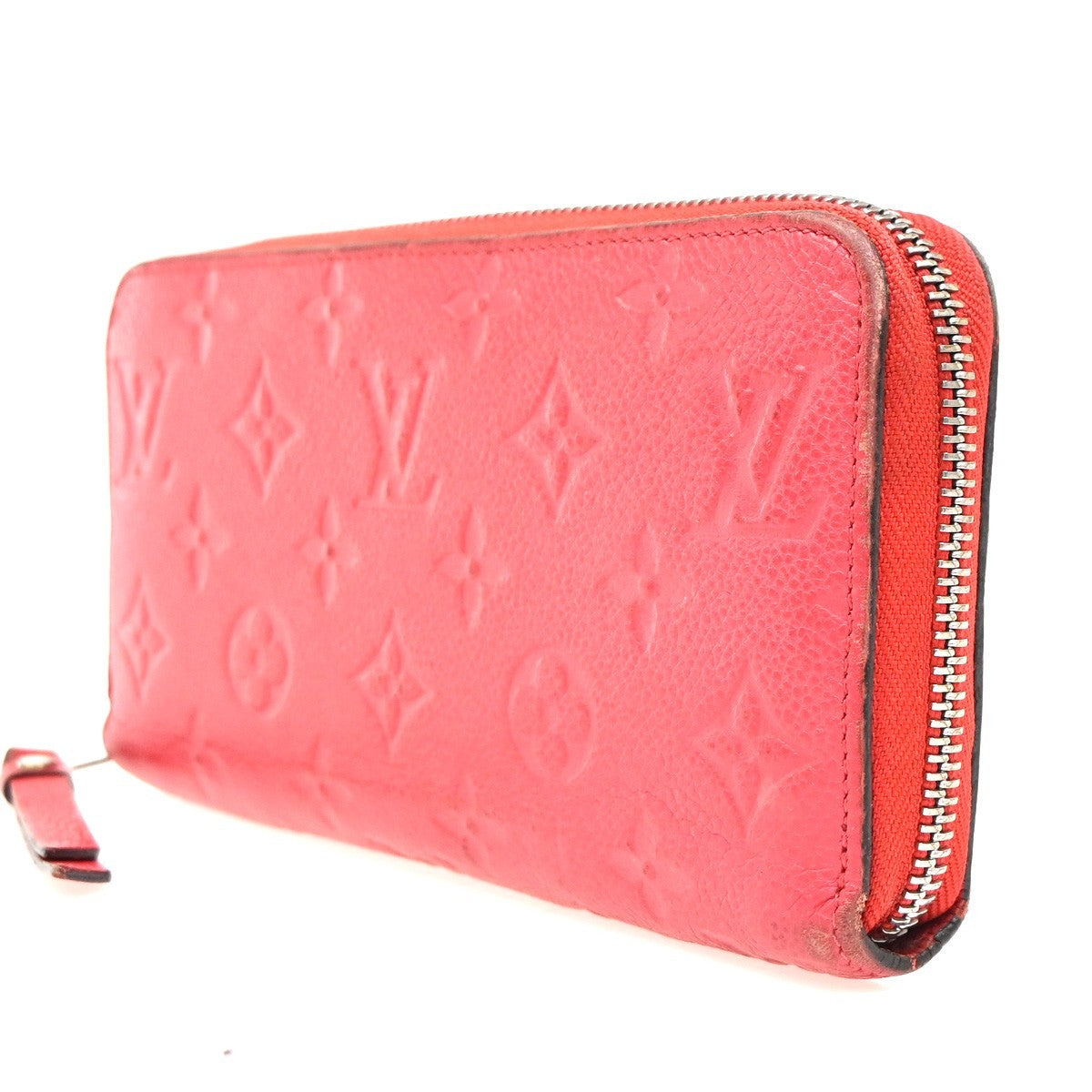 Louis Vuitton Portefeuille Zippy Monogramme Empreinte Monogramme Empreinte Red Leather Wallets Accessory (Authentic Pre-Loved)