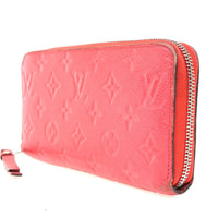 Louis Vuitton Portefeuille Zippy Monogramme Empreinte Monogramme Empreinte Red Leather Wallets Accessory (Authentic Pre-Loved)