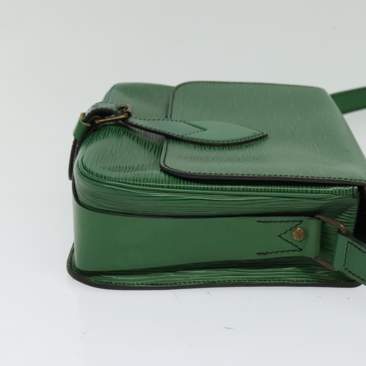 Louis Vuitton Cartouchiere Handbag Epi Leather Green Leather Shoulder Bag Bag (Pre-Loved)