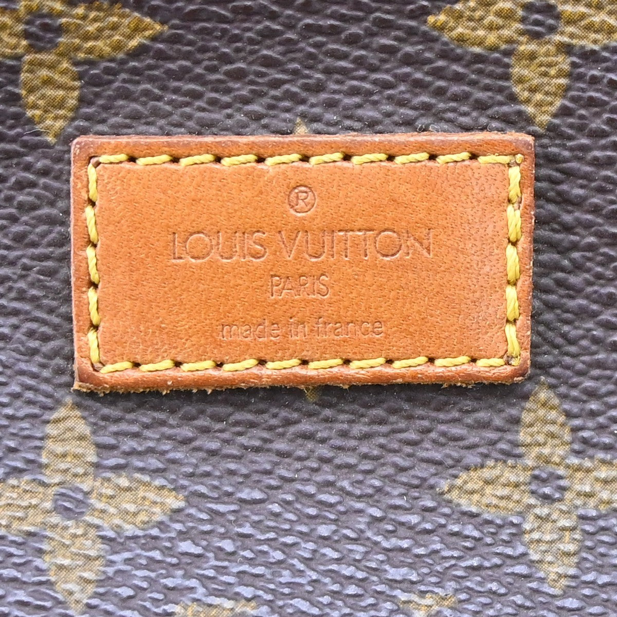 Louis Vuitton Saumur Handbag Monogram Canvas Brown Canvas Shoulder Bag Bag (Pre-Loved)