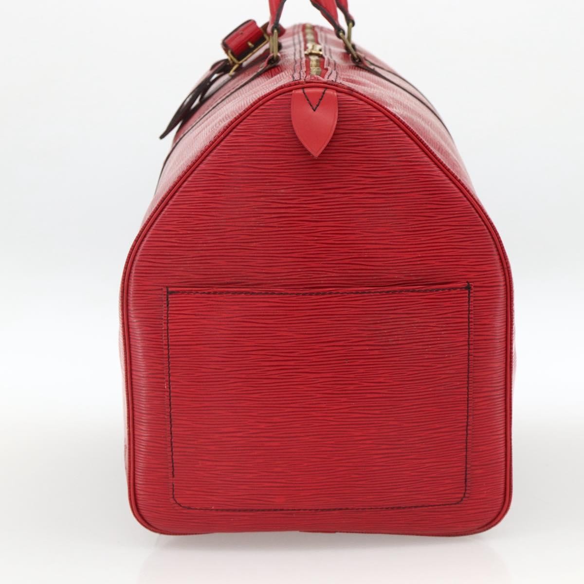 Louis Vuitton Keepall Bag Epi Leather Red Leather Travel Bag Bag (Authentic Pre-Loved)