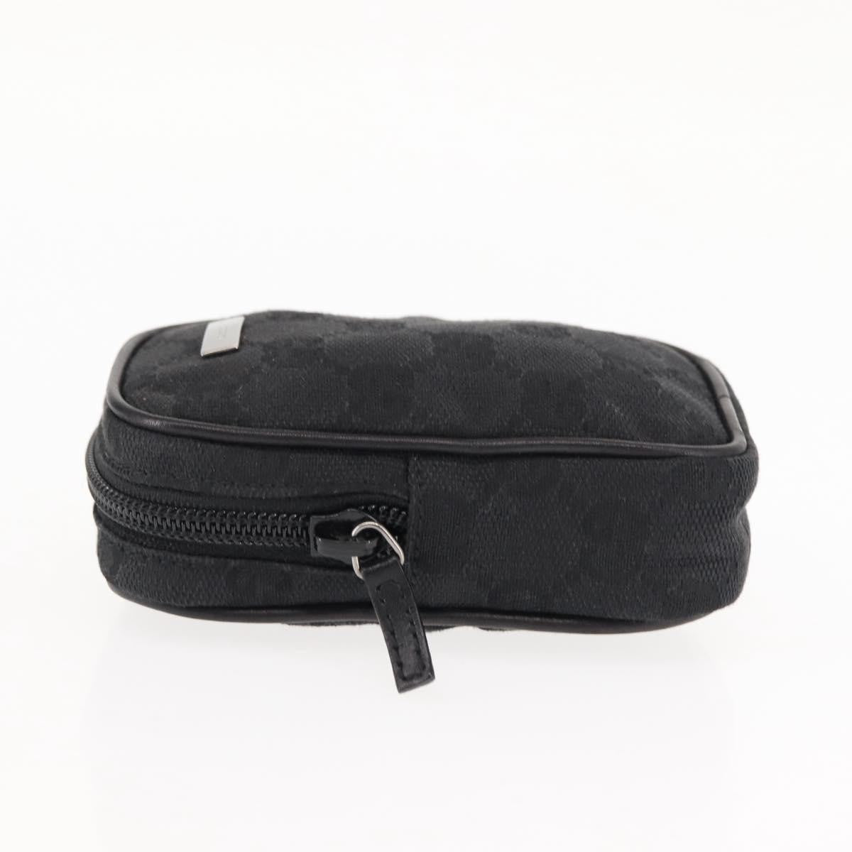 Gucci Gg Canvas Pouch Canvas Black Canvas Clutche & Pouche Bag (Pre-Loved)