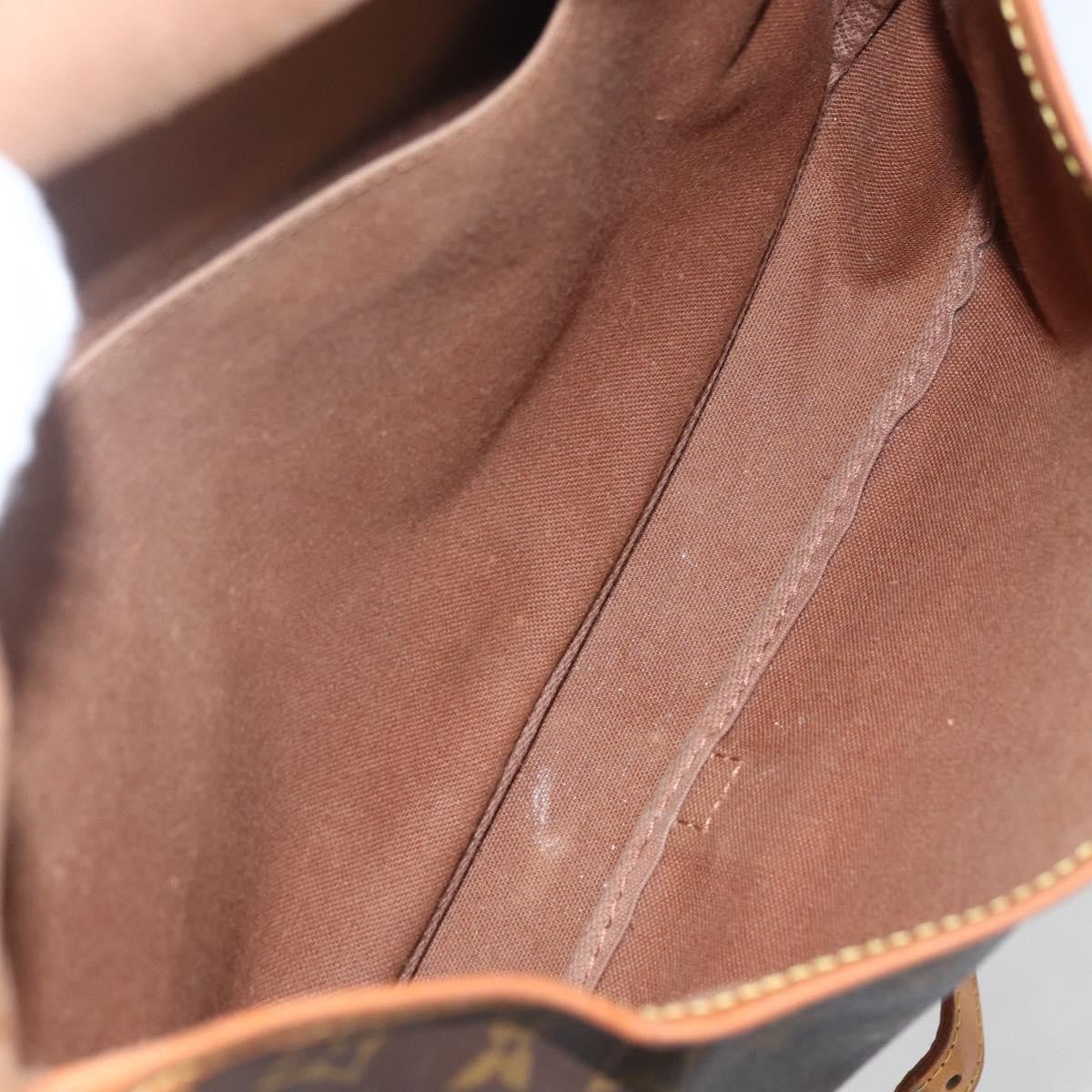 Louis Vuitton Saumur Handbag Monogram Canvas Brown Canvas Shoulder Bag Bag (Authentic Pre-Loved)