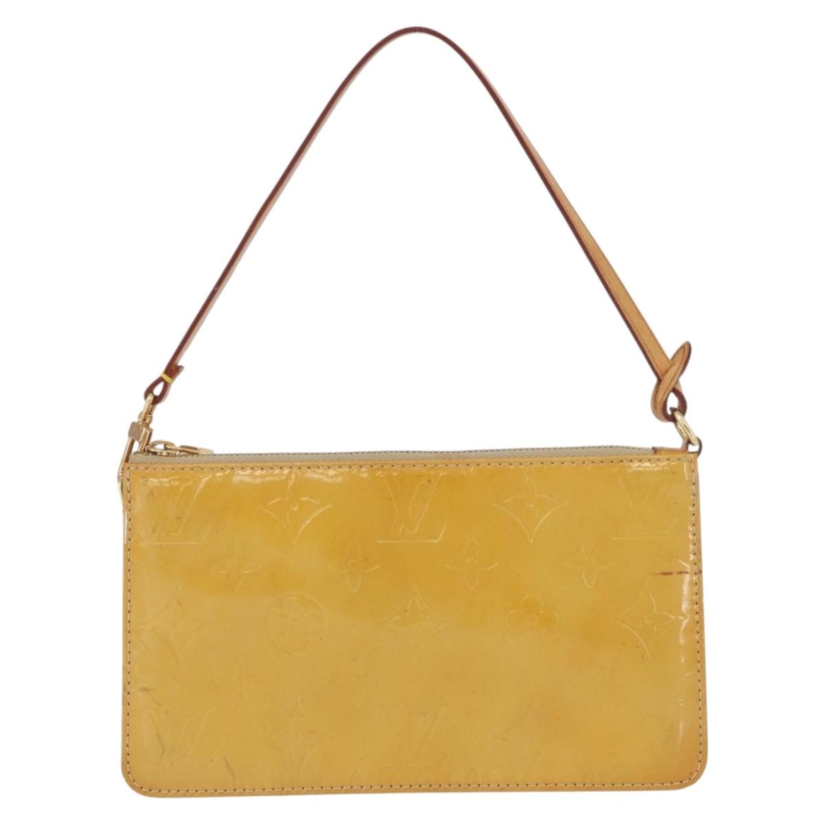 Louis Vuitton Lexington Pochette Monogram Vernis Beige Patent_Leather Clutche & Pouche Bag (Authentic Pre-Loved)