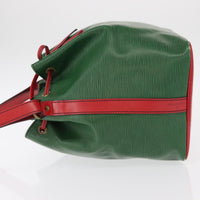 Louis Vuitton Bicolor Petit Noe Handbag Epi Leather Green Leather Shoulder Bag Bag (Authentic Pre-Loved)