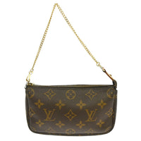 Louis Vuitton Pochette Accessoires Nm Monogram Canvas Brown Canvas Clutche & Pouche Bag (Authentic Pre-Loved)