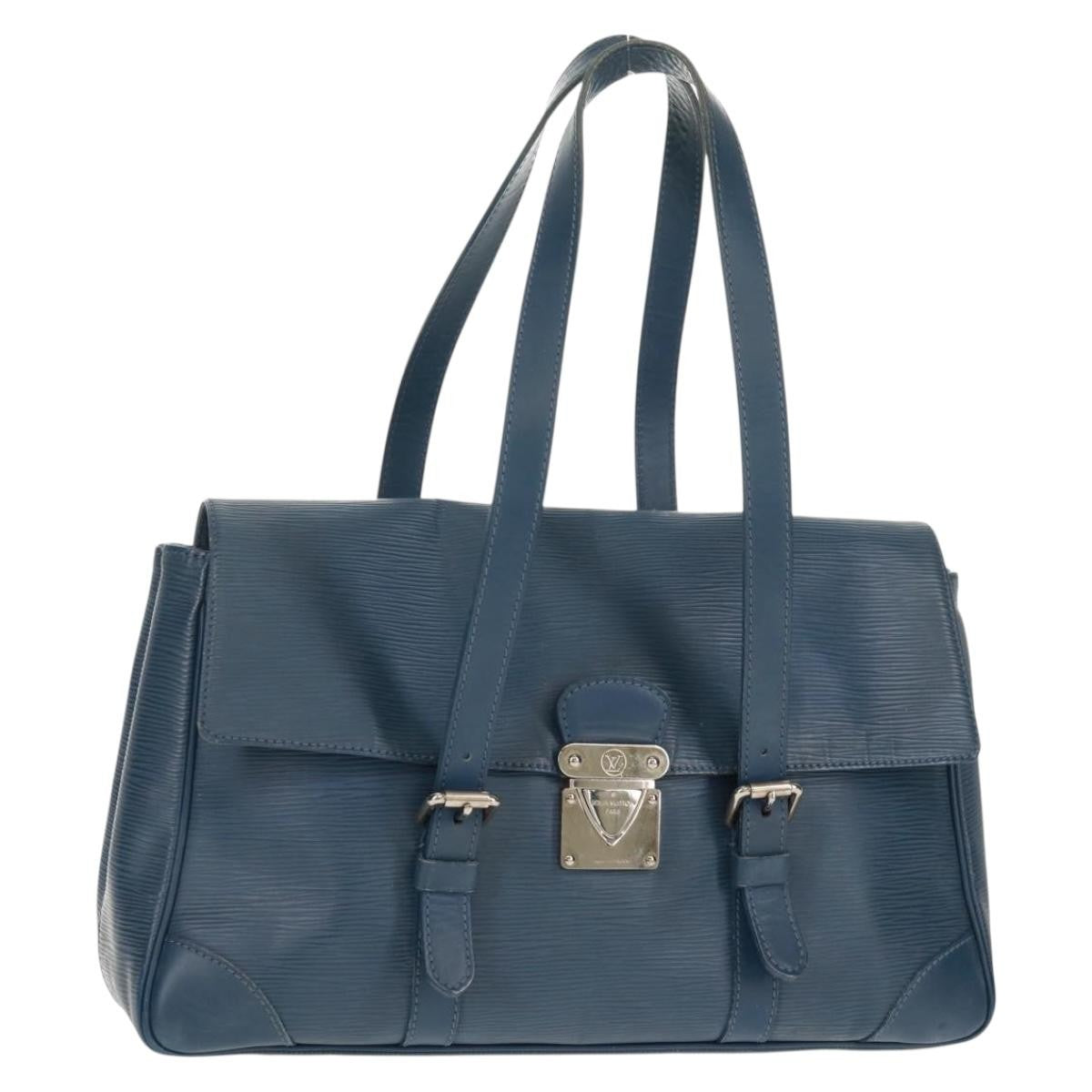 Louis Vuitton Segur Handbag Epi Leather Blue Leather Shoulder Bag Bag (Authentic Pre-Loved)