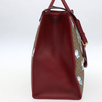Gucci Doraemon Tote Printed Mini Gg Coated Canvas Beige Pvc Tote Bag Bag (Authentic Pre-Loved)