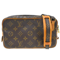 Louis Vuitton Pochette Marly Bandouliere Bag Monogram Canvas Brown Canvas Shoulder Bag Bag (Authentic Pre-Loved)