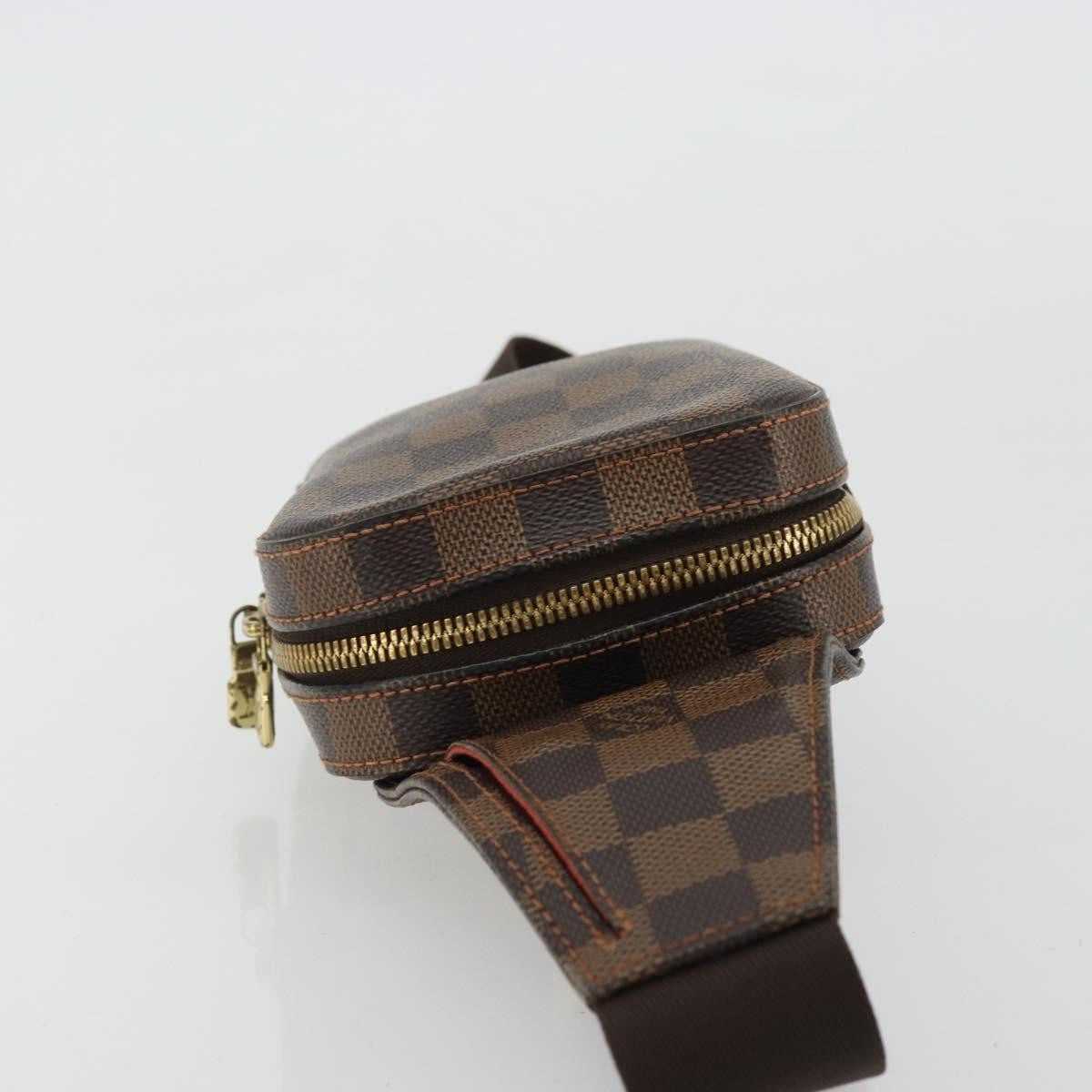 Louis Vuitton Geronimos Waist Bag Damier Brown Canvas Shoulder Bag Bag (Authentic Pre-Loved)