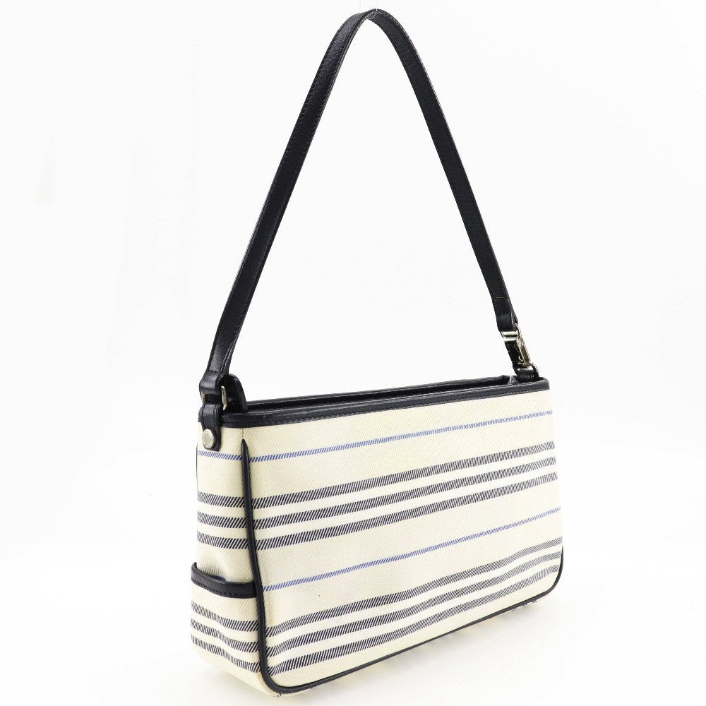 Burberry Vintage Shoulder Bag Canvas Beige Canvas Shoulder Bag Bag (Pre-Loved)