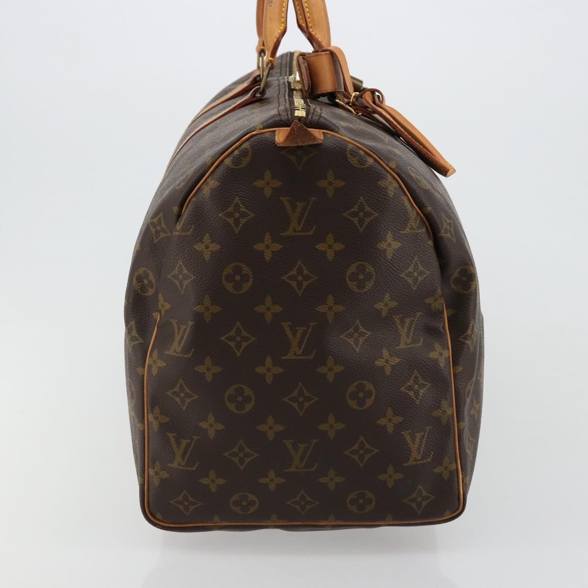 Louis Vuitton Keepall Bag Monogram Canvas Brown Canvas Travel Bag Bag (Pre-Loved)