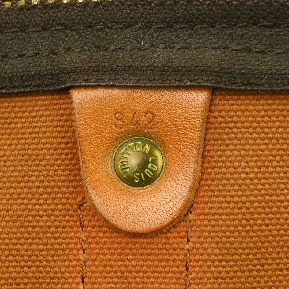 Louis Vuitton Keepall Bag Monogram Canvas Brown Canvas Travel Bag Bag (Pre-Loved)