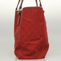 Gucci Vintage Open Tote Gg Canvas Red Canvas Tote Bag Bag (Authentic Pre-Loved)