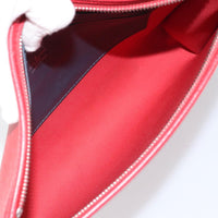 Louis Vuitton Pochette Voyage Taiga Leather Red Leather Clutche & Pouche Bag (Authentic Pre-Loved)