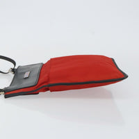 Gucci Front Pocket Messenger Nylon Red Nylon Shoulder Bag Bag (Authentic Pre-Loved)
