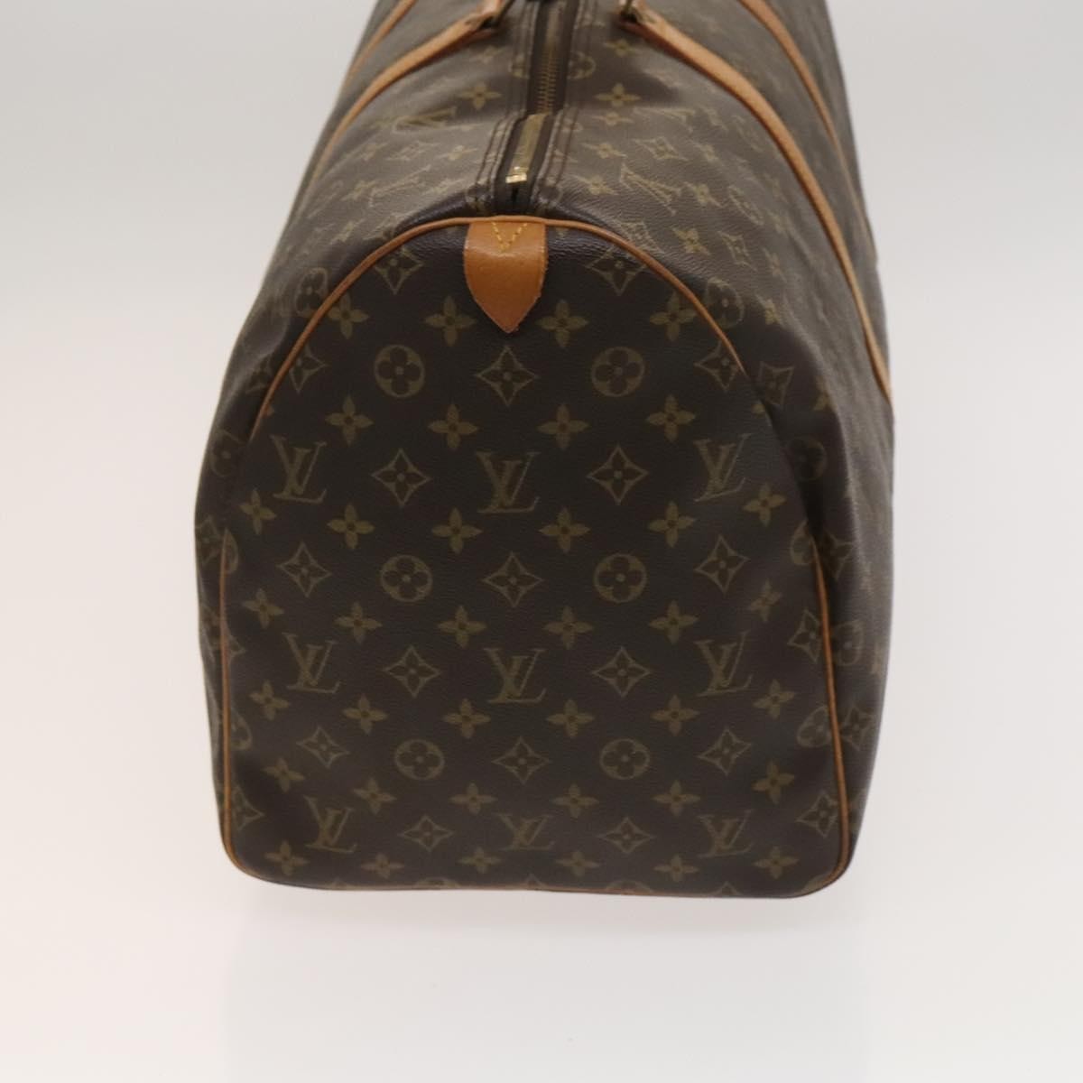 Louis Vuitton Keepall Bag Monogram Canvas Brown Canvas Travel Bag Bag (Pre-Loved)