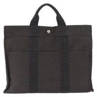 Hermes Fourre-Tout Herline Canvas Gray Canvas Tote Bag Bag (Authentic Pre-Loved)