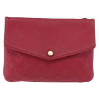 Louis Vuitton Twice Handbag Monogram Empreinte Leather Burgundy Leather Shoulder Bag Bag (Authentic Pre-Loved)