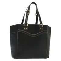 Gucci Tote Bag Leather Black Leather Tote Bag Bag (Pre-Loved)