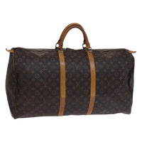 Louis Vuitton Keepall Bag Monogram Canvas Brown Canvas Travel Bag Bag (Pre-Loved)