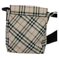 Burberry Nova Check Blue Label Nylon Beige Nylon Shoulder Bag Bag (Authentic Pre-Loved)