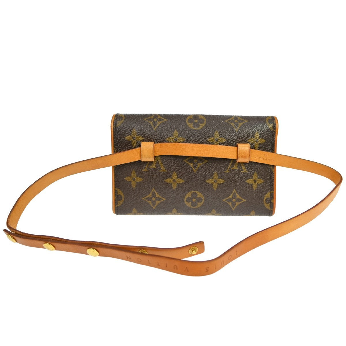 Louis Vuitton Louis Vuitton Florentine Waist Bag Monogram Canvas Brown Canvas Clutche & Pouche Bag (Authentic Pre-Loved)