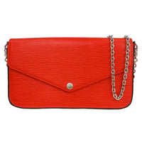 Louis Vuitton Louis Vuitton Felicie Pochette Epi Leather Red Leather Shoulder Bag Bag (Pre-Loved)