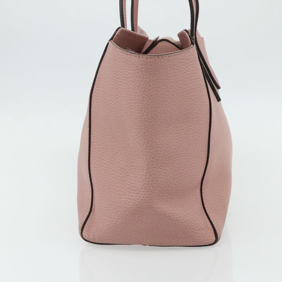 Gucci Swing Tote Leather Pink Leather Tote Bag Bag (Authentic Pre-Loved)