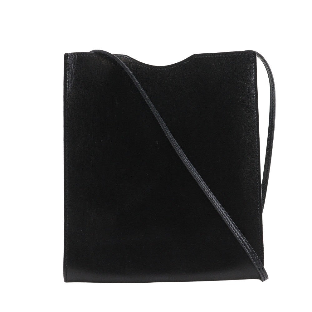 Hermes Onimaitou Handbag Leather Black Leather Shoulder Bag Bag (Authentic Pre-Loved)