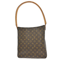 Louis Vuitton Monogram Looping Handbag Monogram Canvas Brown Canvas Shoulder Bag Bag (Authentic Pre-Loved)