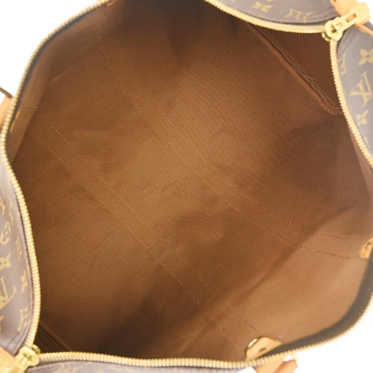 Louis Vuitton Keepall Bag Monogram Canvas Brown Canvas Travel Bag Bag (Authentic Pre-Loved)