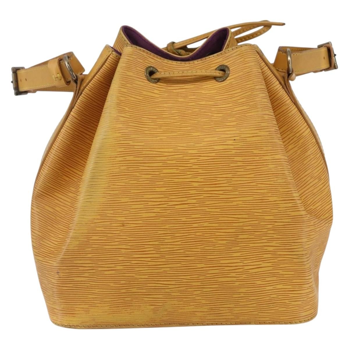 Louis Vuitton Petit Noe Handbag Epi Leather Yellow Leather Shoulder Bag Bag (Authentic Pre-Loved)